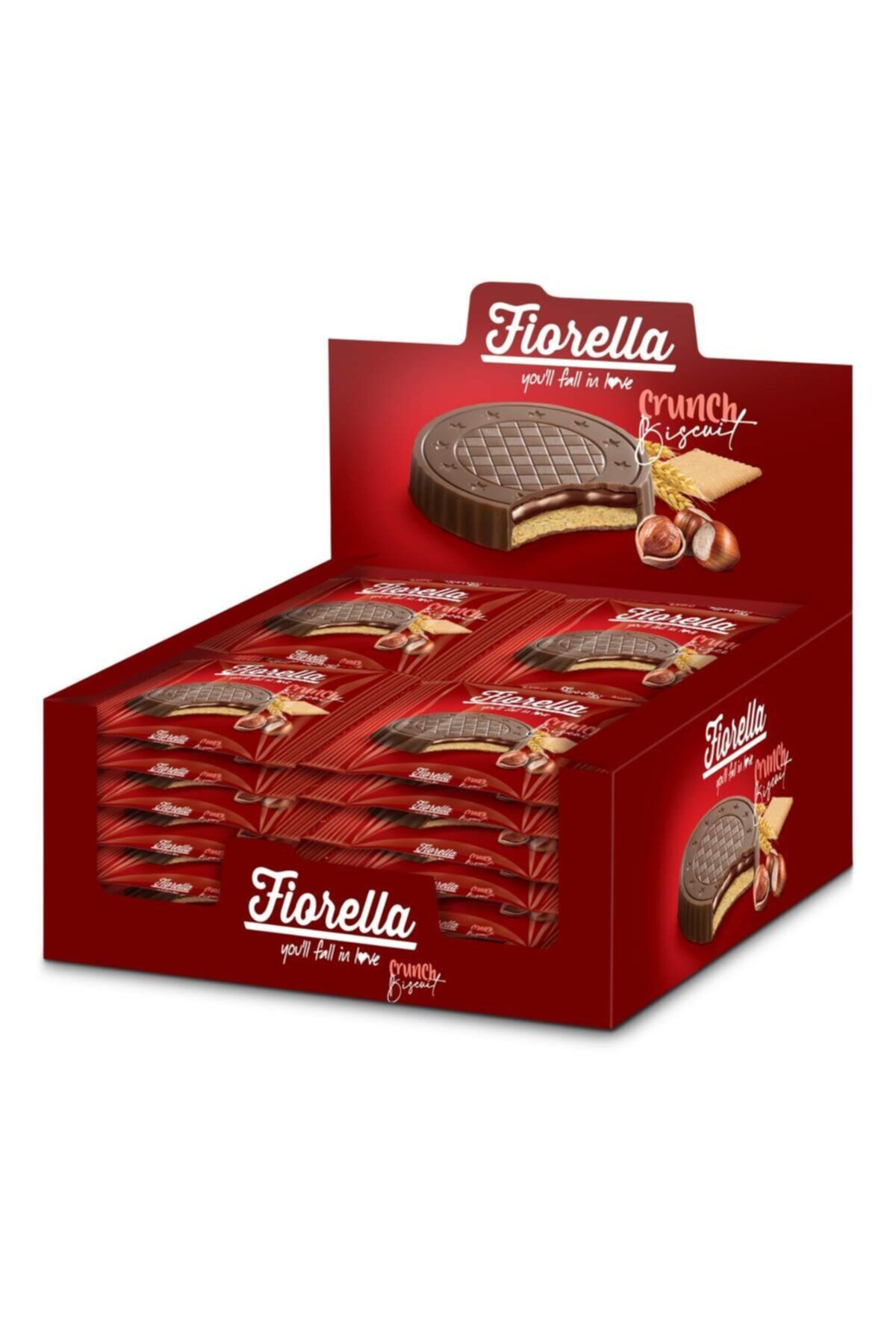 Fındık Kremalı Çikolatalı Bisküvi 22,5 gr. 24'lü (1 Kutu)
