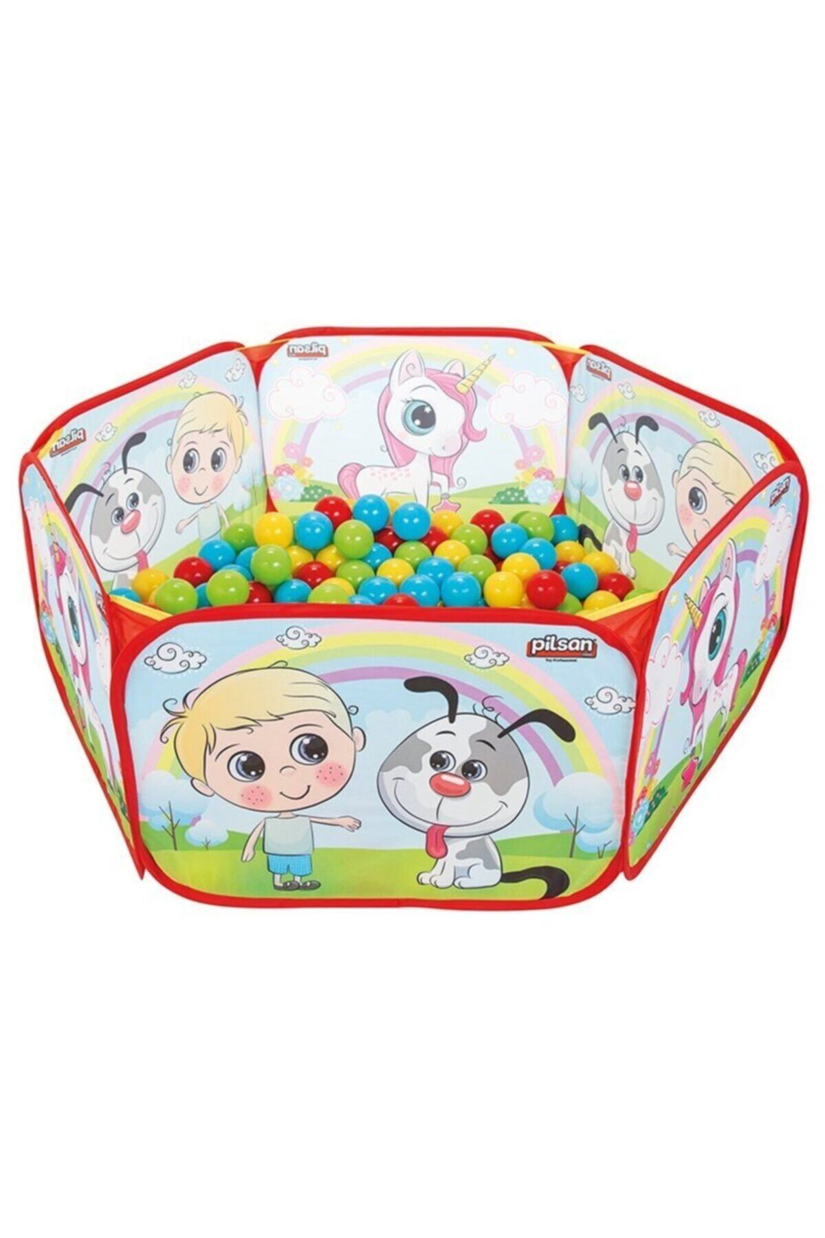PİLSAN Katlanabilir Top Havuzu ve Top 6 cm 200 Adet fotoğrafı 2 (önizleme)