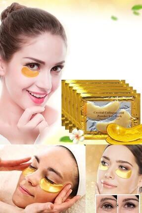 Jewval 4 Adet Kolajen Dogal Kristal 24 Ayar Altin Goz Alti Maskesi 2 Paket 4 Adet Yuz Maskesi Trendyol