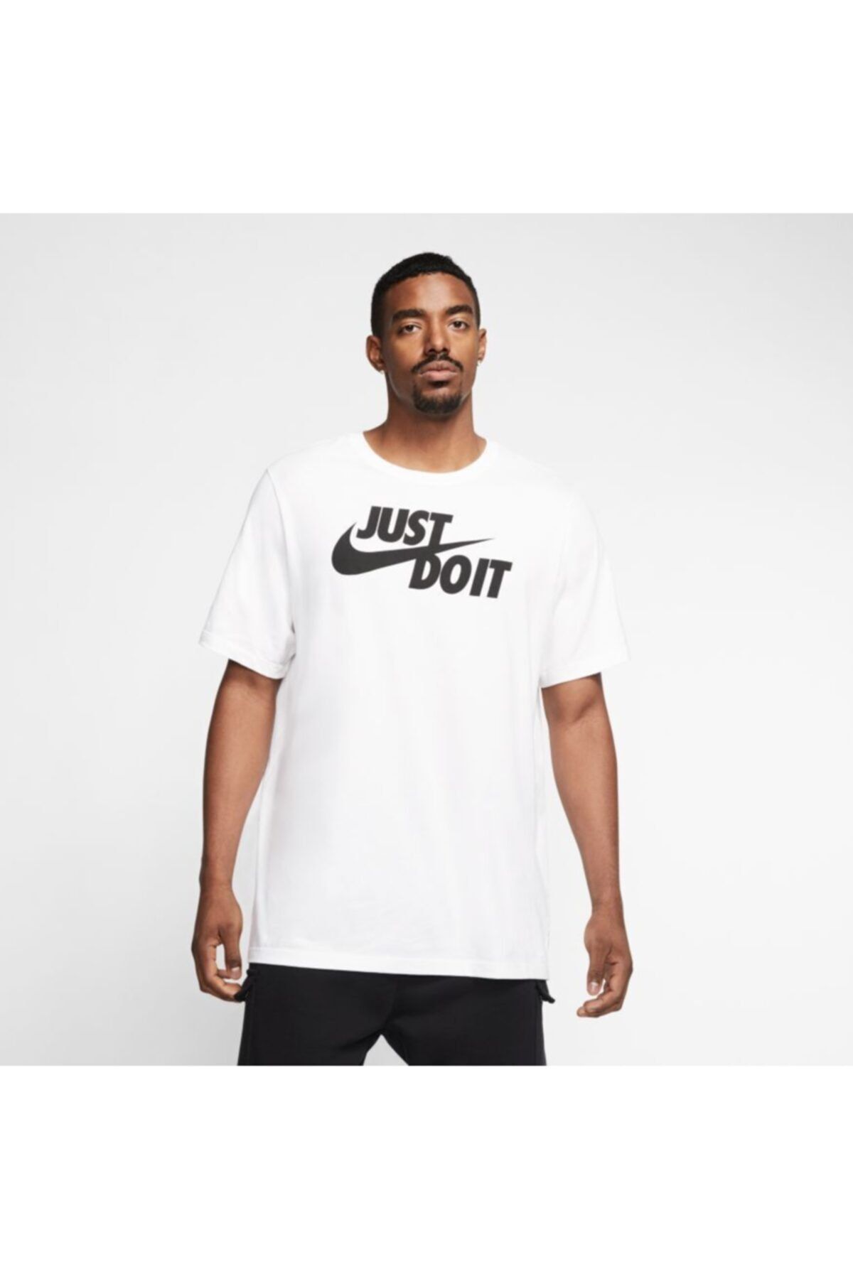 Nike Just Do It Swoosh Ar5006 100 Men s Casual T shirt M Nsw Tee White Trendyol