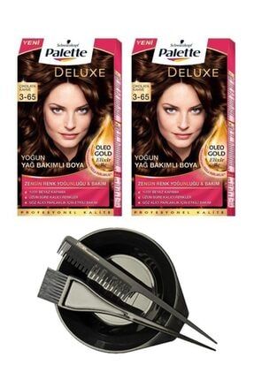 Deluxe Set Saç Boyası 3.65 Çikolata Kahve X2+ Saç Boyama Seti 40150009758273