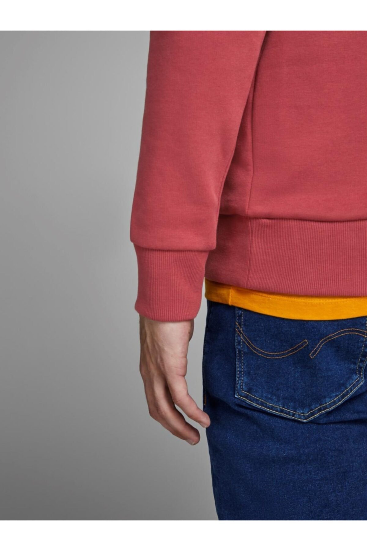 سویشرت مردانه طرح دار بند دار | جک اند جونز Jack & Jones 12160123 - تصویر 7