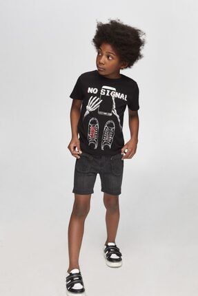 Erkek Çocuk Siyah T-shirt 20SS0NB3514