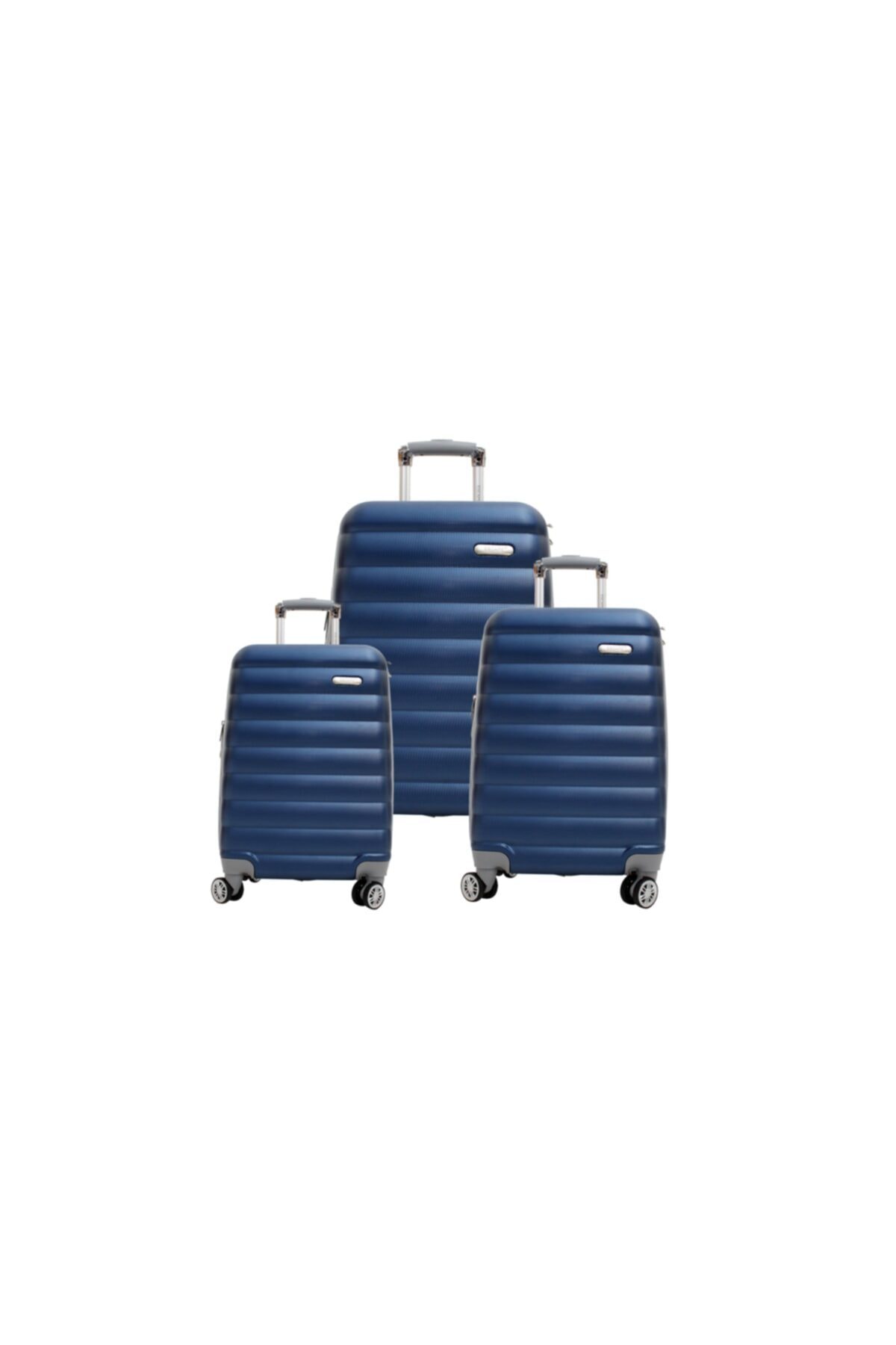 Vlz-123l Lacivert Abs Bakalit 3 Boy Set Valiz