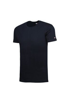 Erkek Lacivert Basic T-shirt JFTBA01