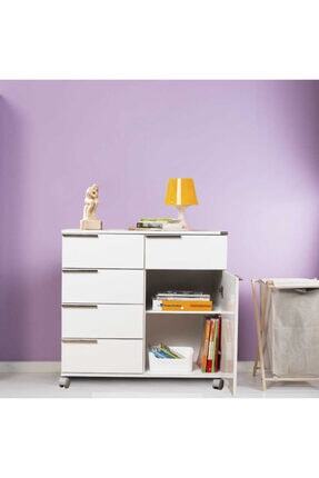Adore Mobilya Diamond 5 Cekmeceli Tek Kapakli Dolap Lake Beyaz Fiyati Yorumlari Trendyol