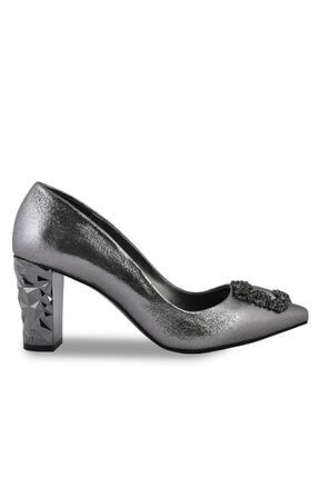 Kadın Abiye Taşlı Kısa Topuk Ayakkabı AT844-1332