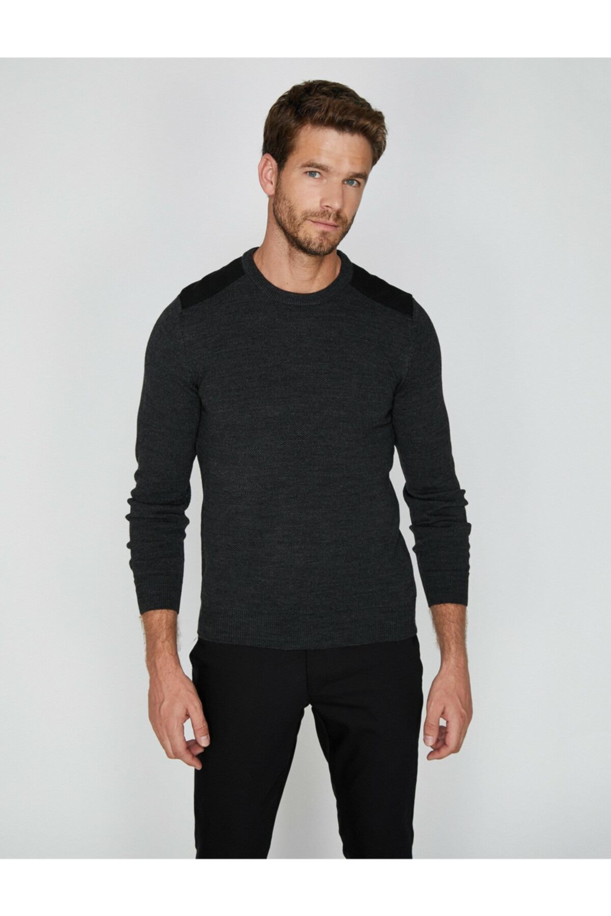 کوتون ژاکت بافتنی یقه گرد