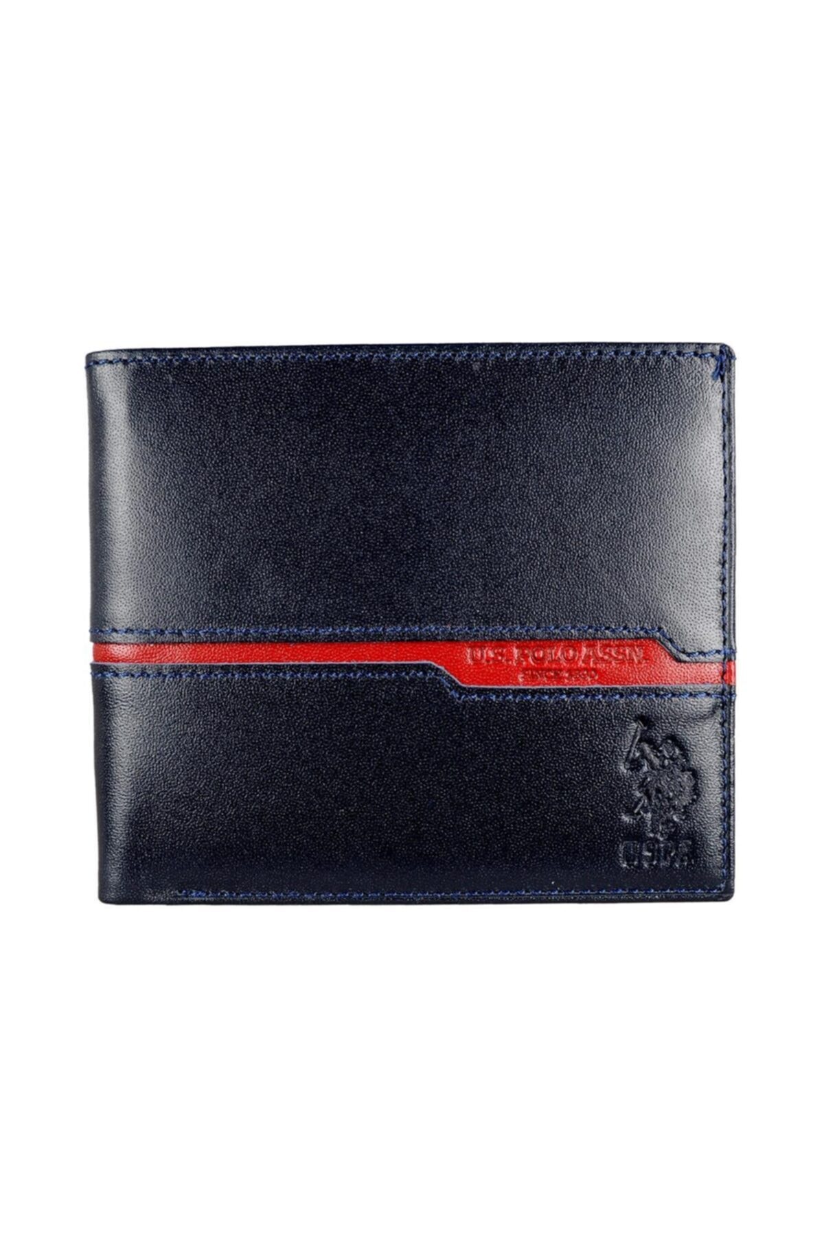 یو اس پولو کیف پول مردانه Plcz8381 سرمه‌ای