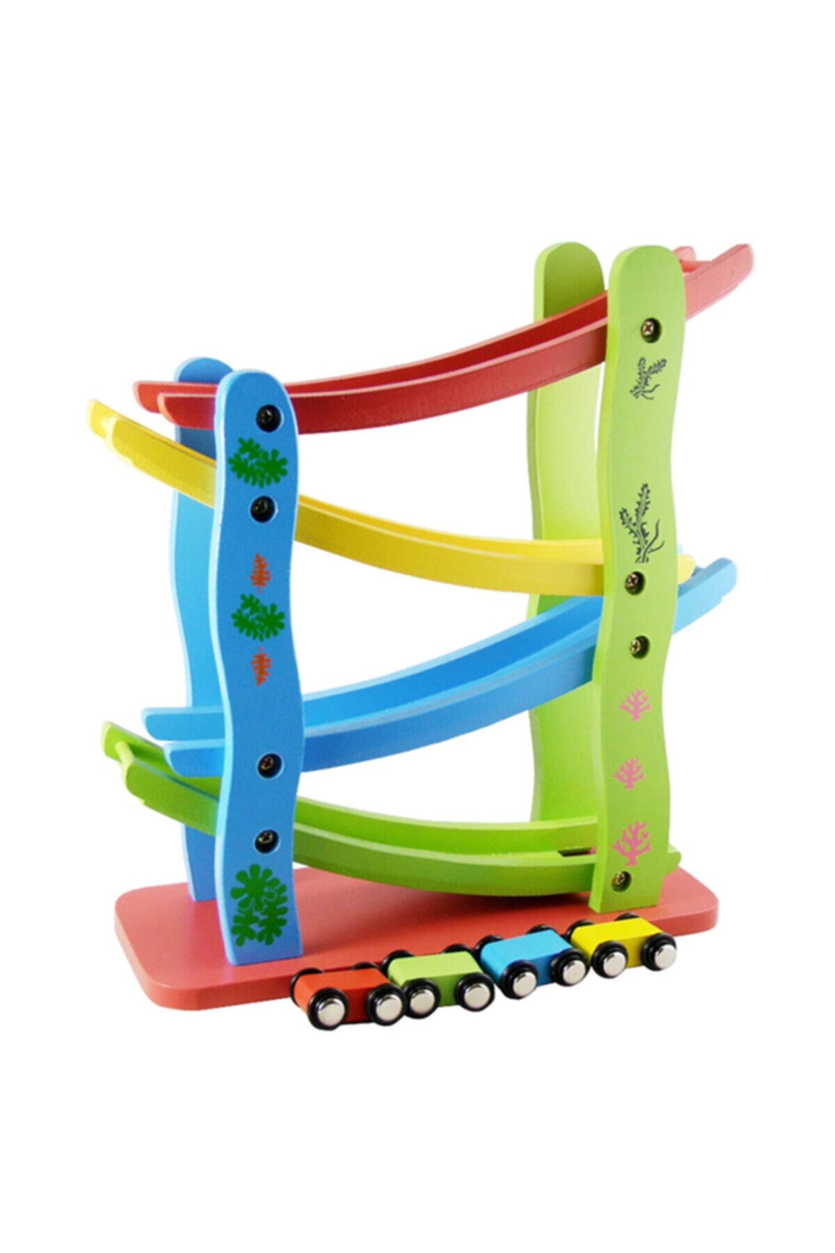 Wooden Toys 4 Lü Kay Kay Araba Yolu fotoğrafı 2 (önizleme)