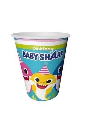 Lpb6386 Baby Shark Parti Zamanı Bardak 220/240cc (8 Ad) /bmp1110lpb6386 8680838556386