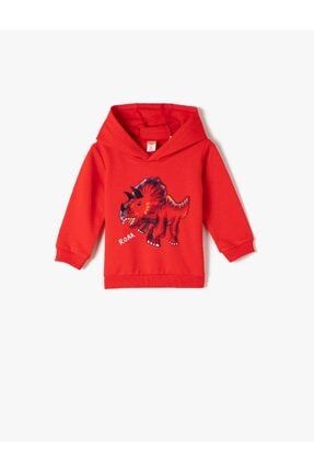 Erkek Bebek Kırmızı Sweatshirt 1KMB18455OK