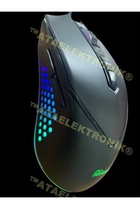 Kaliteli Rgb Optik Oyuncu Mouse Maus Gamer Gaming Oyuncu Işıklı Mouse Kablo 7 Tuşlu Maus ATAMOUSE209