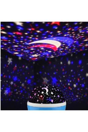 Gece Lambası Yıldız Yansıtmalı Projeksiyonlu Küre - Usb'li 5 Volt Starmaster Mavi/mor/siyah Renkler 27362020