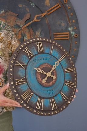 Kohne Clock Somblue 60x60cm Duvar Saati kh0004 somblue