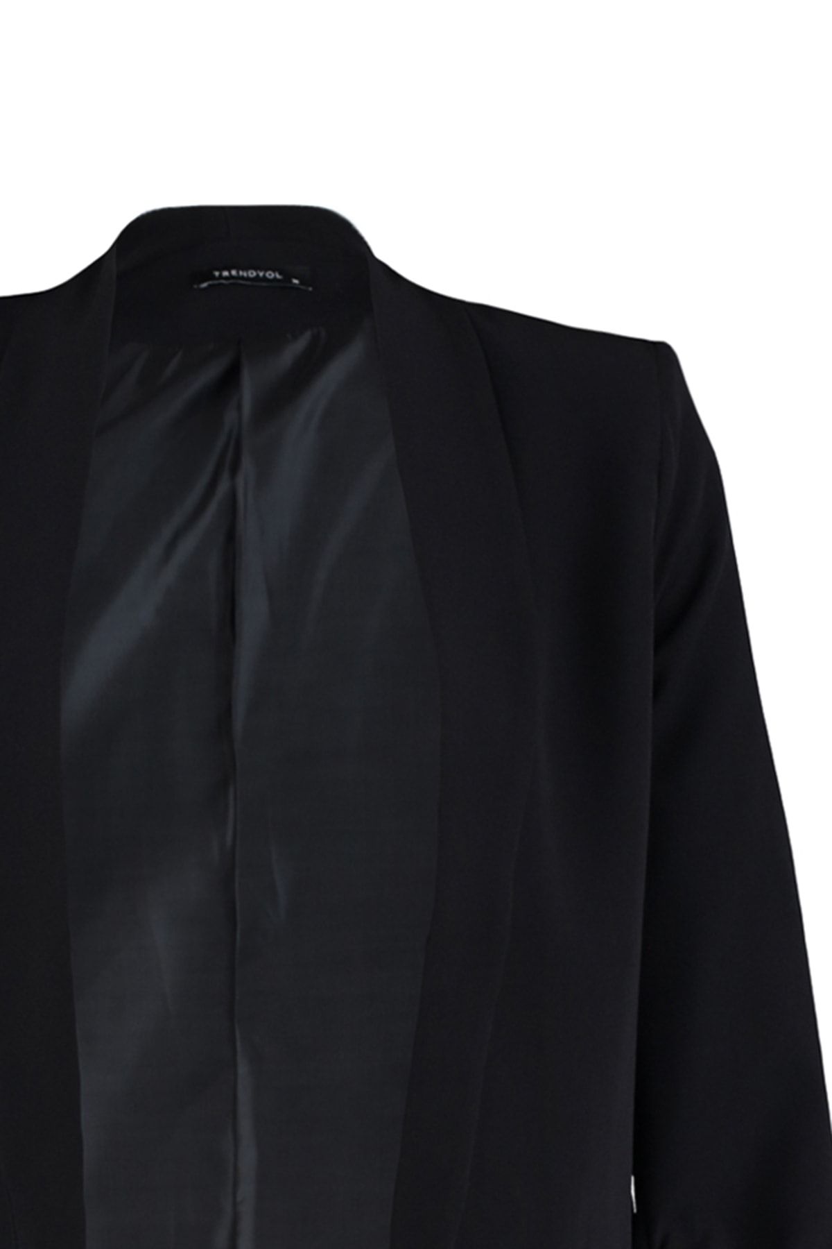 Trendyol Collection-Schwarzer, gefütterter, geknöpfter, gewebter Blazer TWOAW23BC00025 7