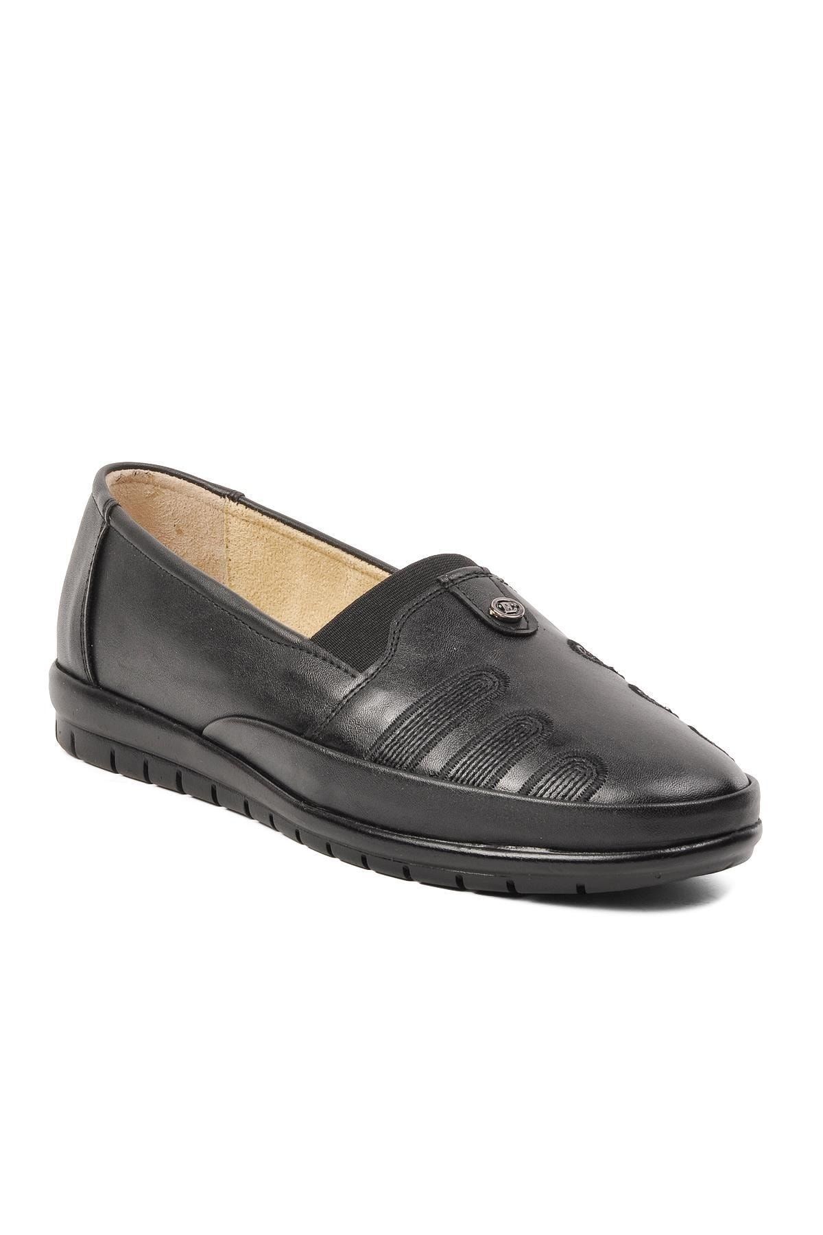 ESLEM-M 151 Negru în interior și în exterior Pantofi casual de damă din piele naturală 3