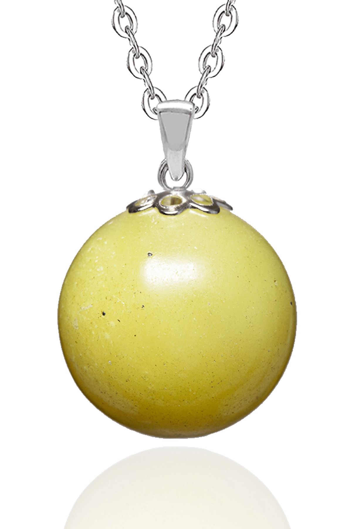Tesbih At lyesi Certified Yellow Quartz Natural Stone Necklace