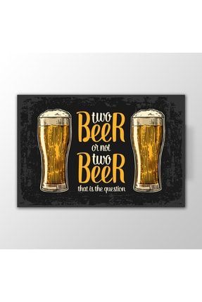 Two Beer - Kafe Bar Mutfak - Dekoratif Kanvas Tablo SEIS-0205