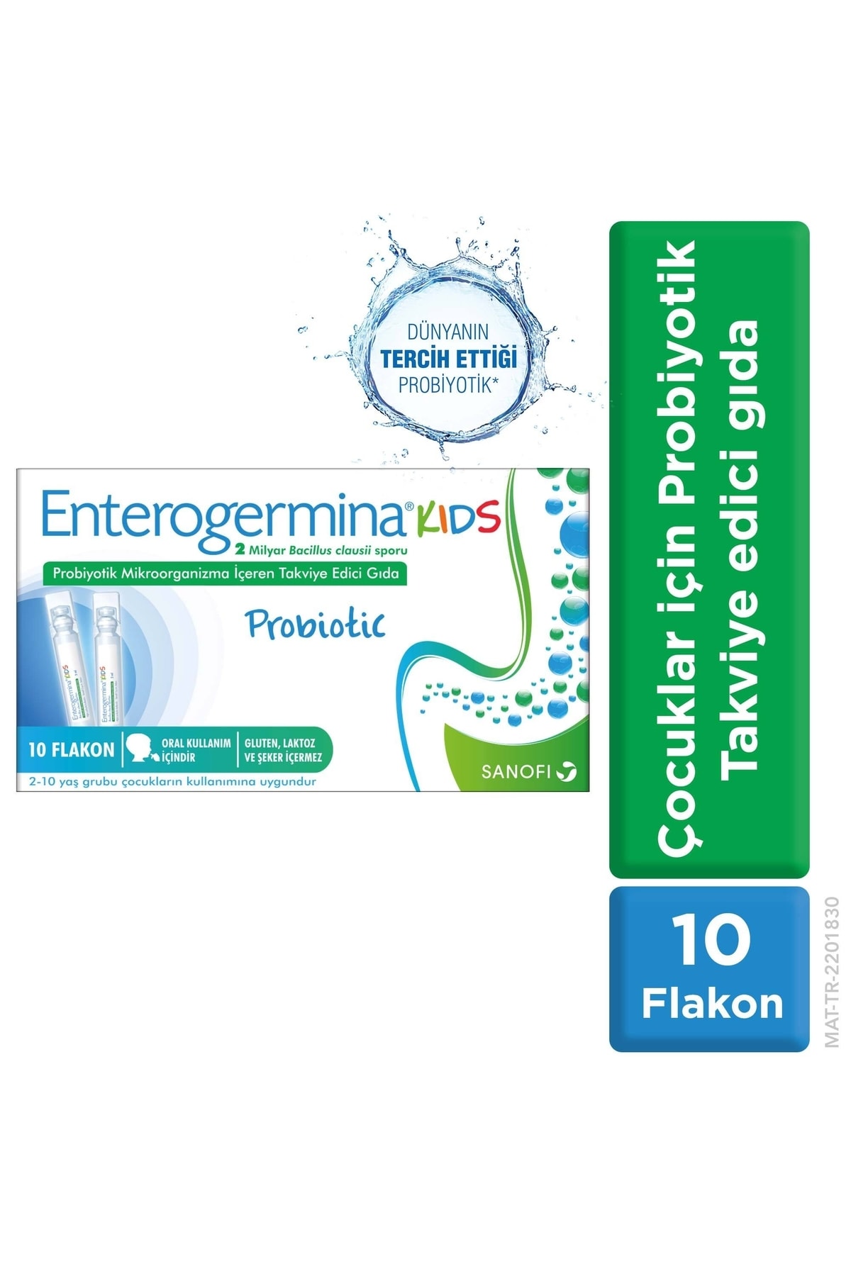 Enterogermina Kids 10 Flakon 2 Milyar Bacillus Clausii Sporu İçeren Probiyotik
