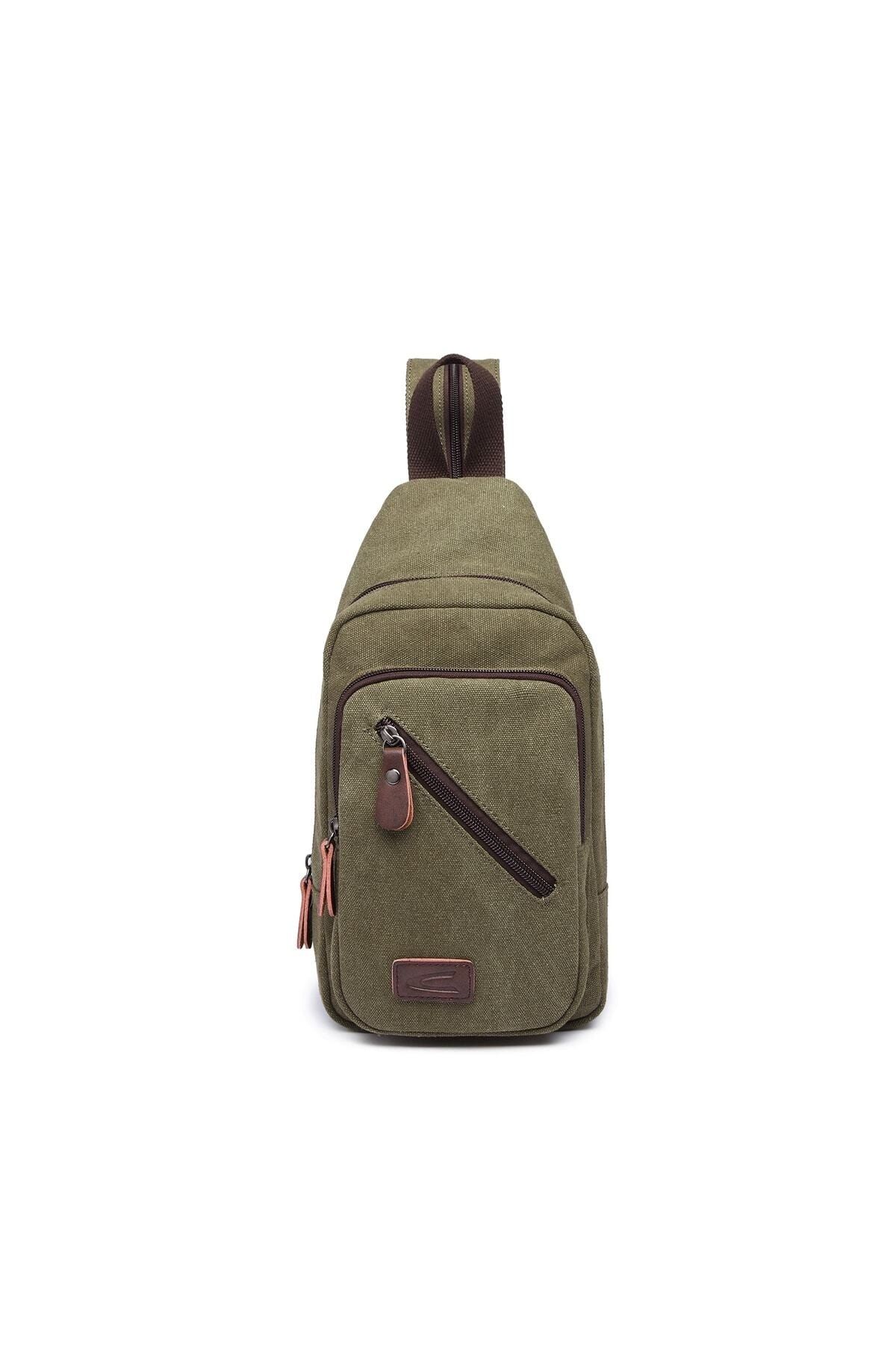 CACTİVE Geantă Pentru Bărbați Din Pânză C-active 1264 Verde Închis Masculin - Mărime unică