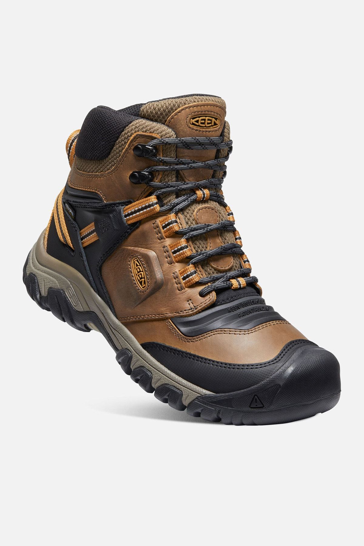 Keen Ridge Flex Mid Wp M-bison/золотисто-коричневый — водонепроницаемые мужские ботинки — коричневый TYC00592073296