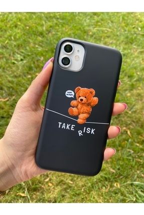 Iphone 11 Take Risk Teddy Bear Tasarımlı Lansman Kılıf KC132-ip11