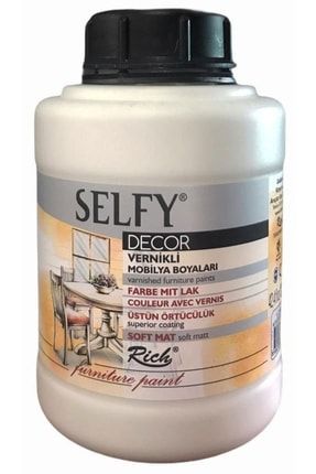 Selfy Decor Vernikli Mobilya Boyası 1250 Cc Antik Beyaz 12802 5460.16380