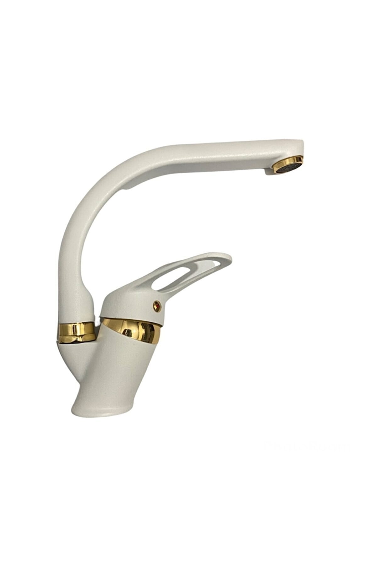 Genel Markalar Beyaz Gold Banyo Lavabo Bataryası Musluğu Çeşmesi