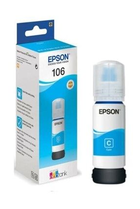 Cyan 106 Ecotank L7180 Ecotank L7160 Ile Uyumlu Orijinal Mürekkep EPSON2875