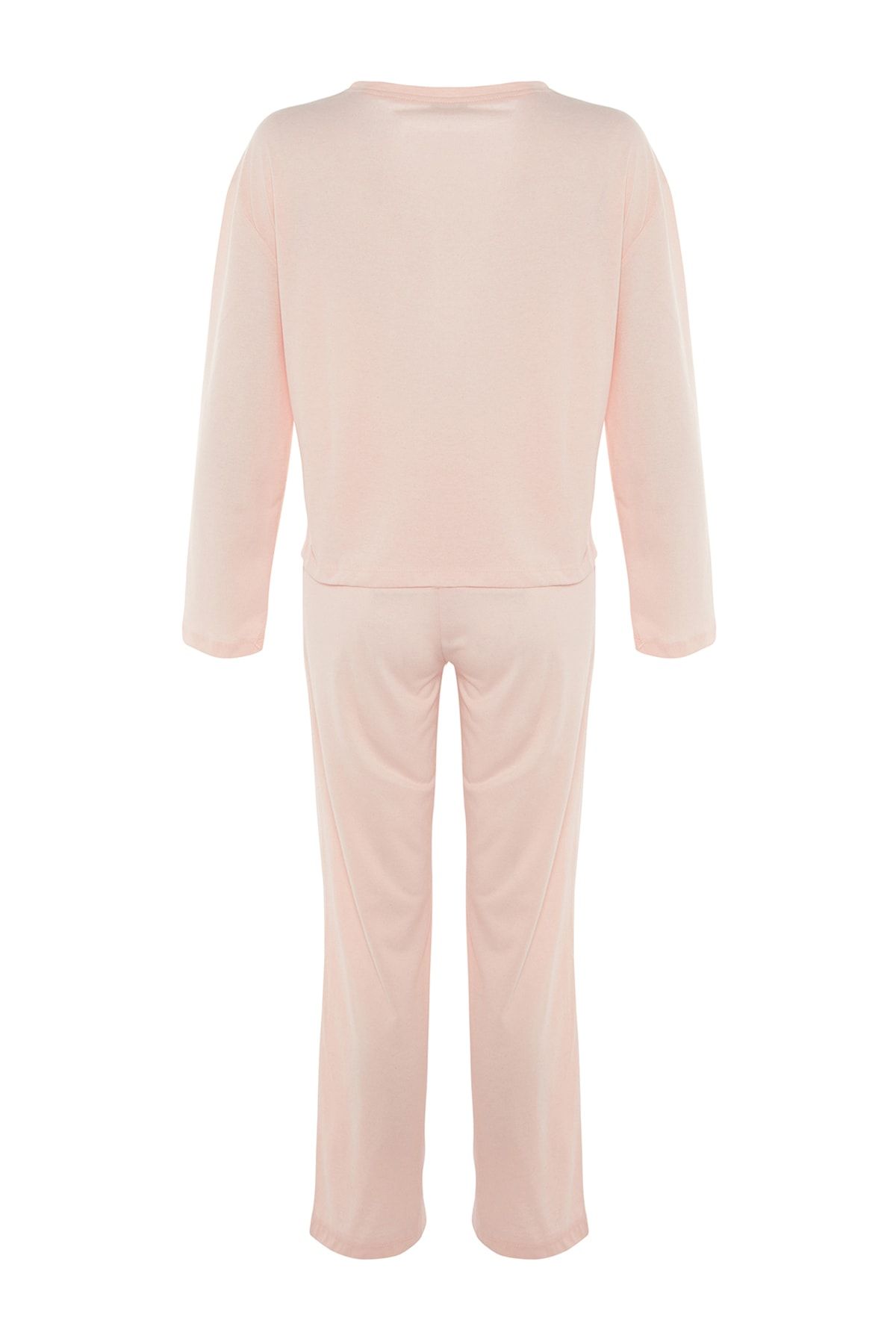 Trendyol Collection Pajama Set - Pink - With Slogan @ Best Price Online