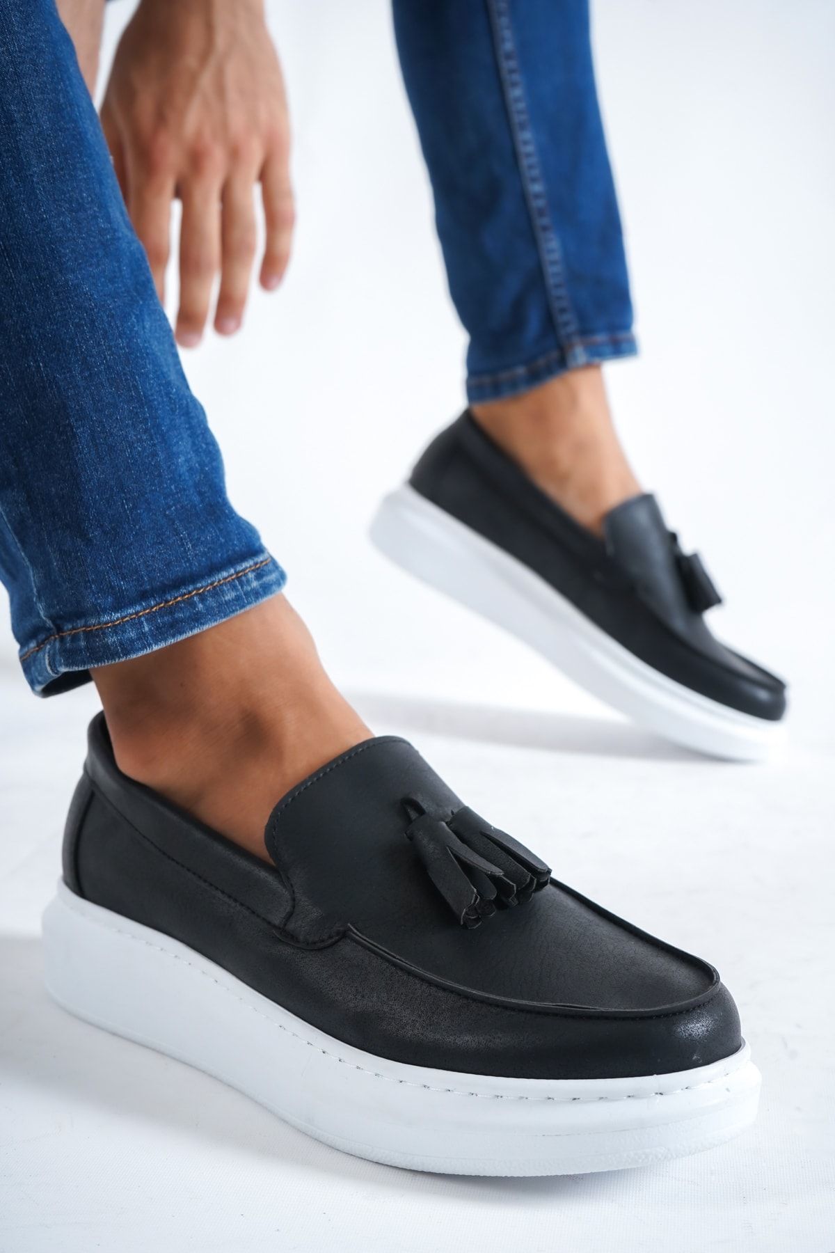 Moda De irmeni Black Men s Tassel Shoes Md1137 101 0001 Trendyol