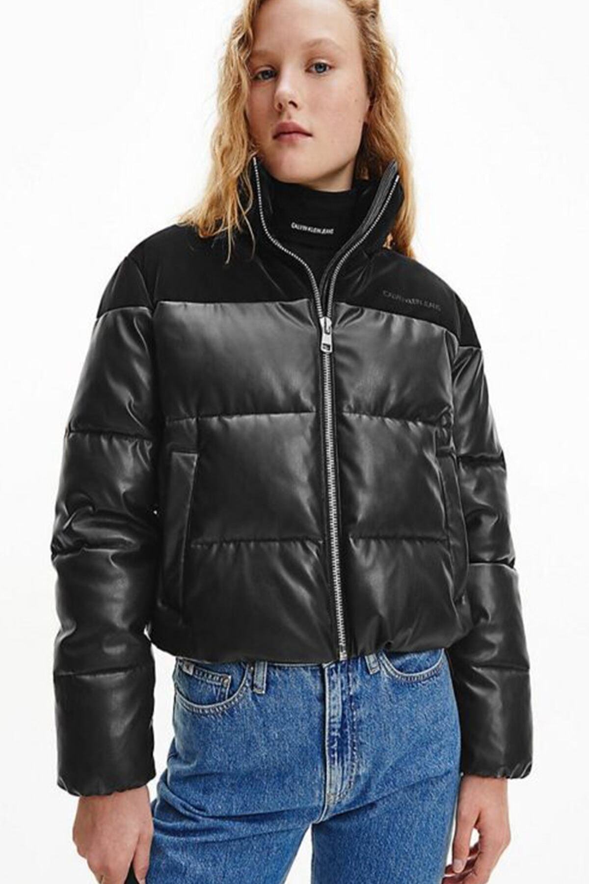 Calvin Klein Faux Suede Padded Jacket 