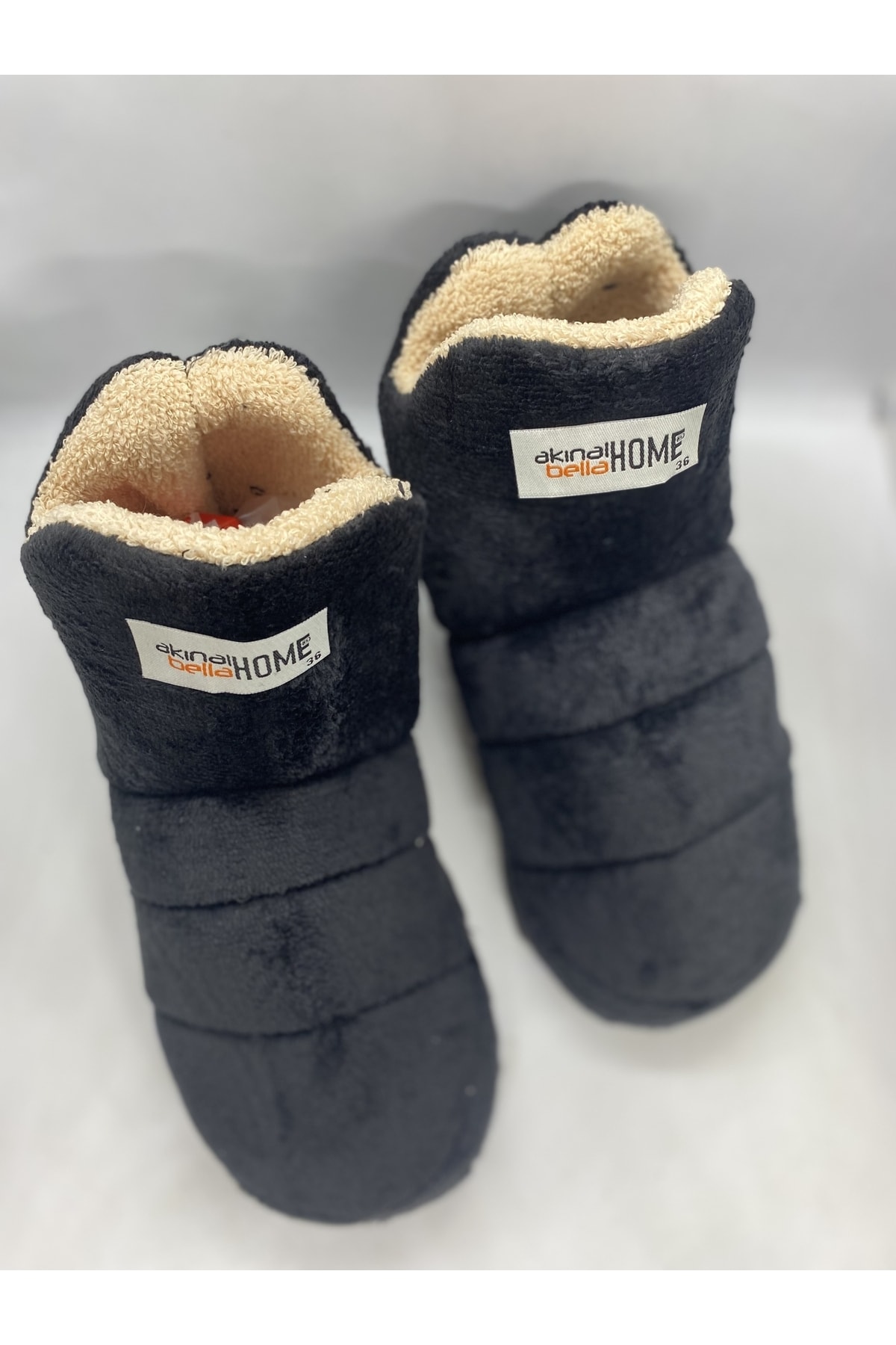 Unisex Black Non-Slip Sole Home Boots