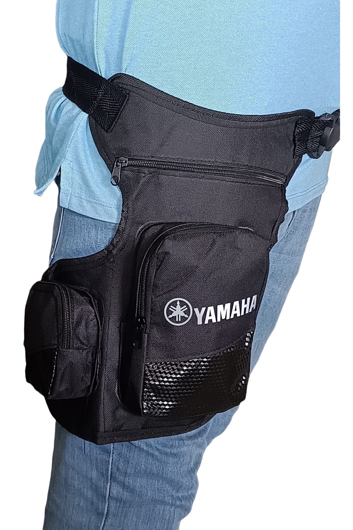 Gogo Motosiklet Kurye Bacak Çantası Yamaha Beyaz