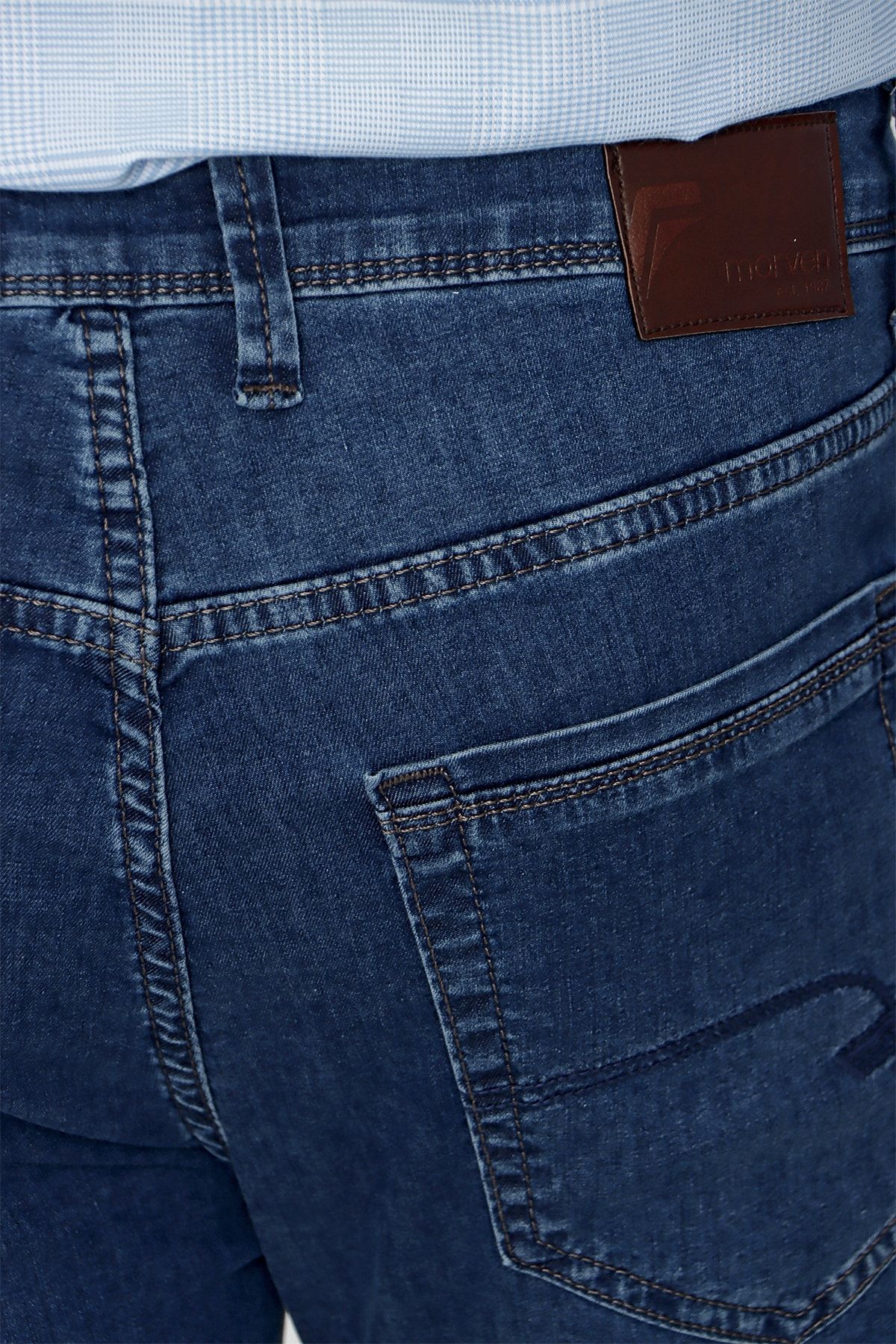 Erkek Mavi Nicole Denim Dinamik Fit Jean Kot Pantolon