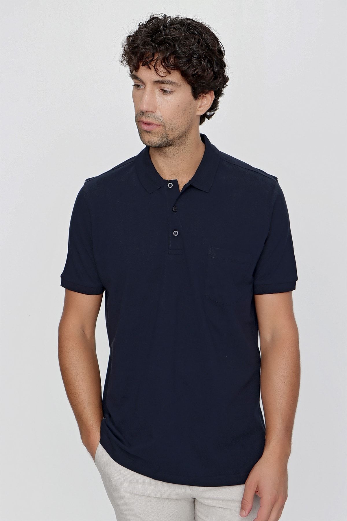 Navy and white mens shirt store