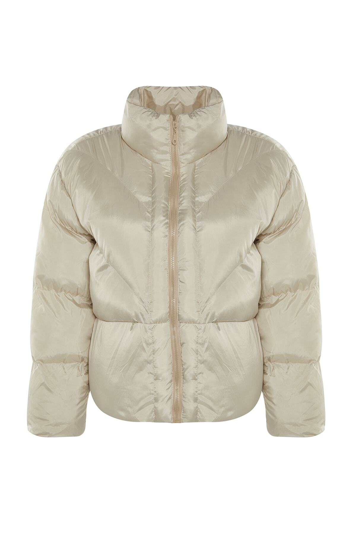 Trendyol Curve-Stone Oversize Puffer Jacket TBBAW23AW00008 9