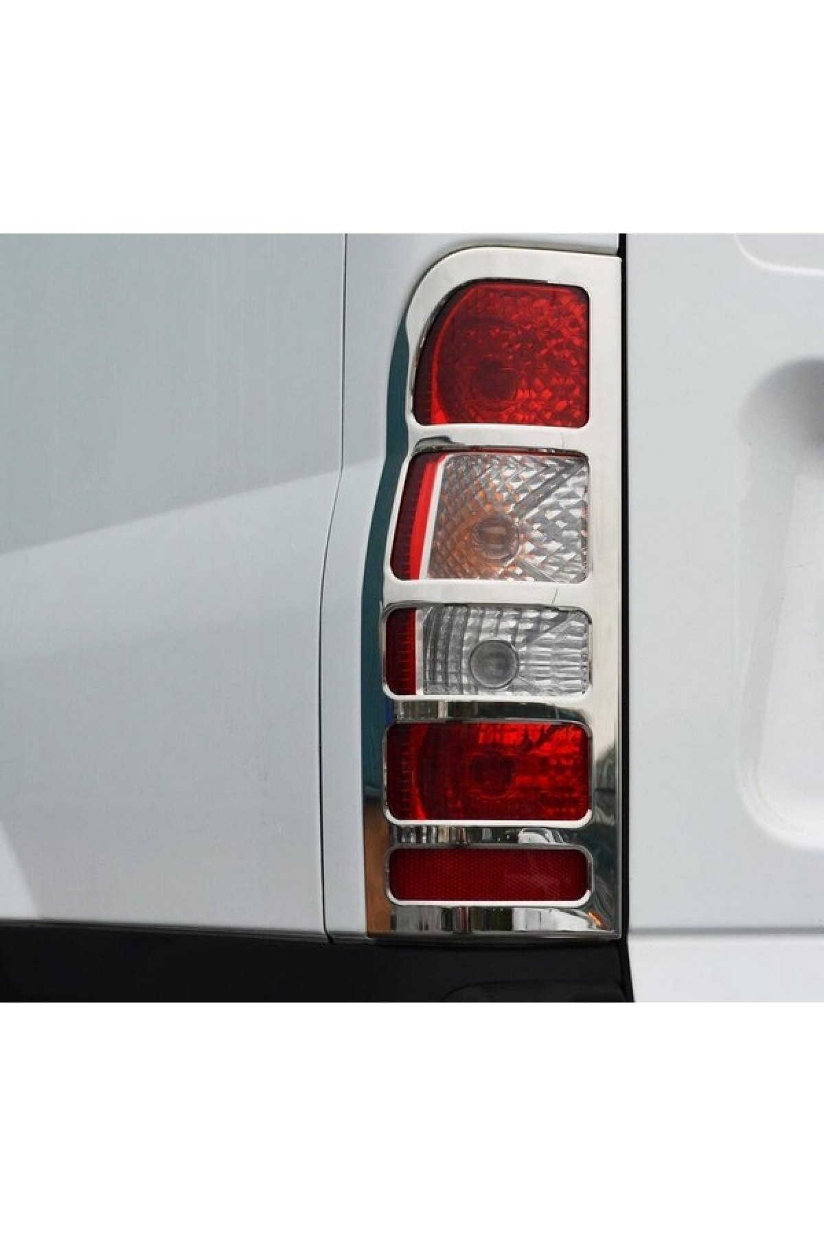 TRDENSA Ford Transit 2003-2013 Model Arası Krom Stop Çerçevesi 2 Parça Paslanmaz Çelik