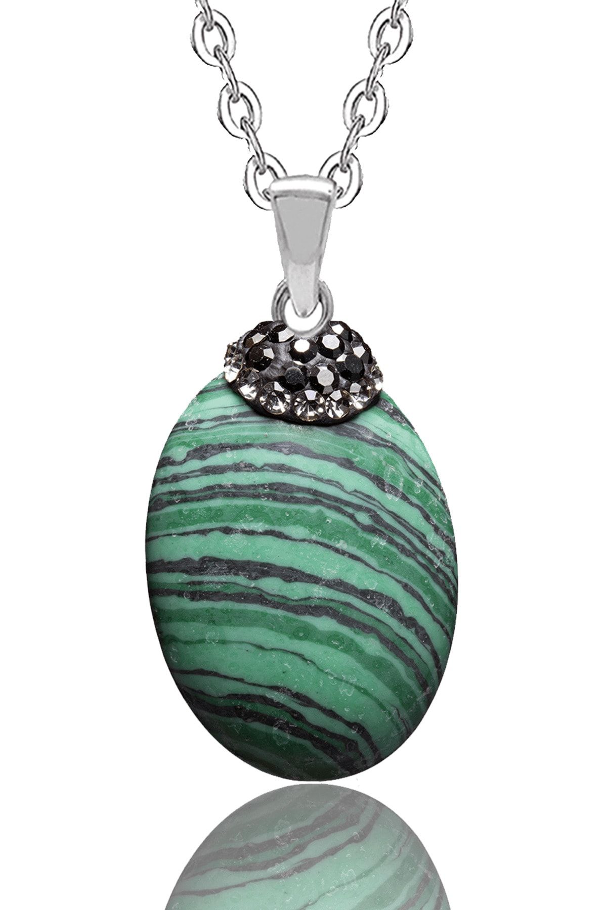 Malachite deals stone necklace