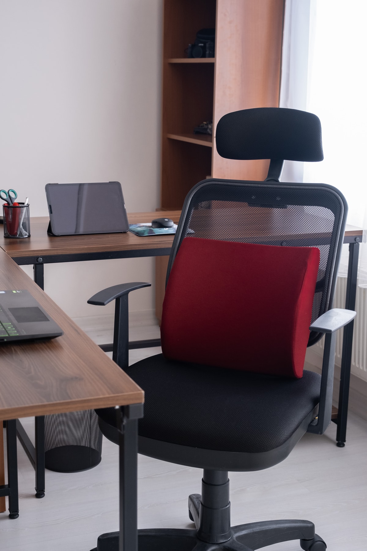 Viscomina Visco Bel Minderi Visco Sırt Minderi Dik Duruş Minderi Visco Yastık Ortopedik Bel Minderi Bordo