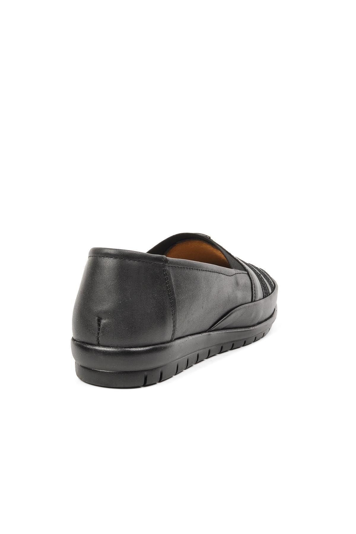 ESLEM-M 151 Negru în interior și în exterior Pantofi casual de damă din piele naturală 4