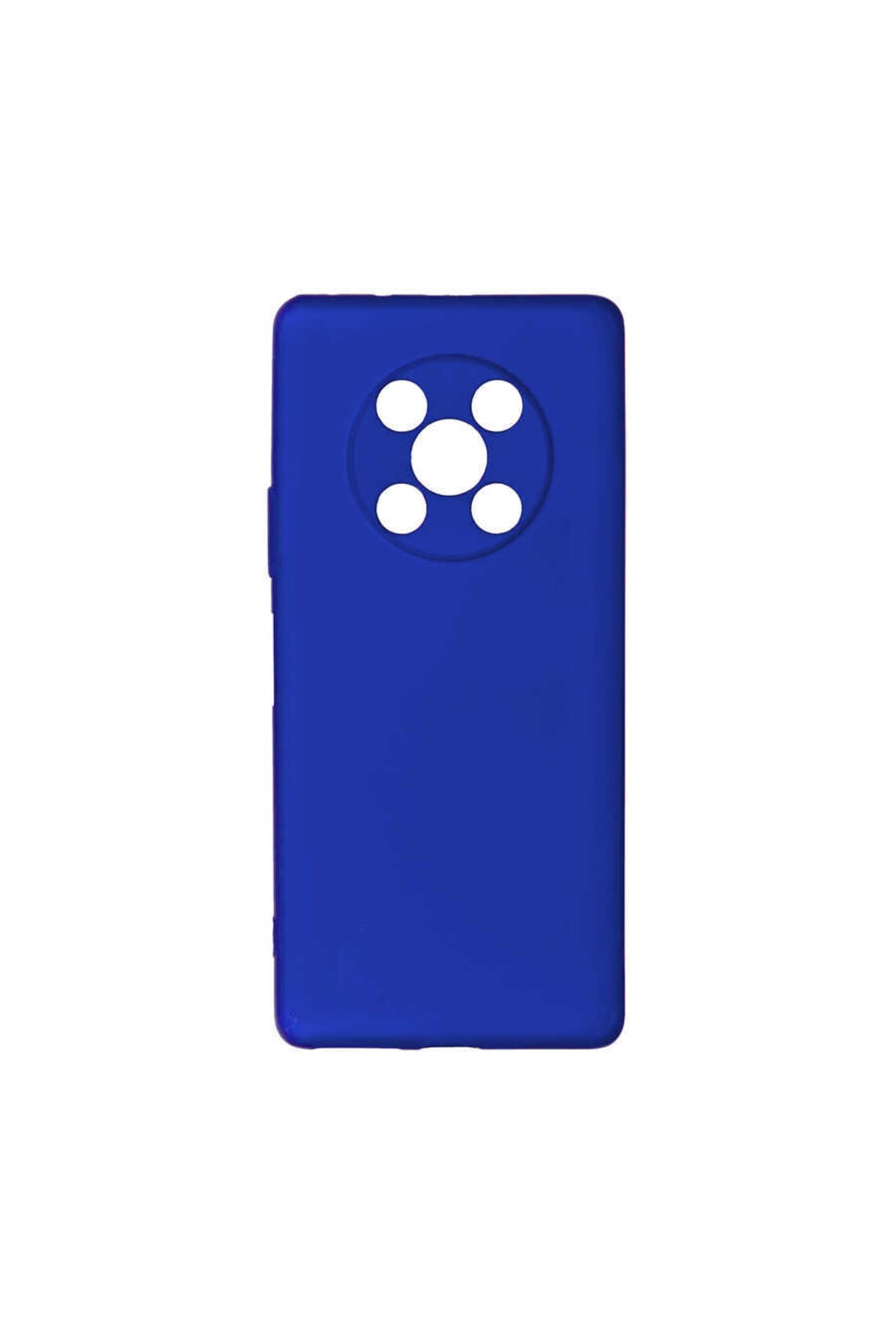 Huawei Nova Y90 Compatible (SOFT DESİGN) Flexible Soft Silicone Case Blue