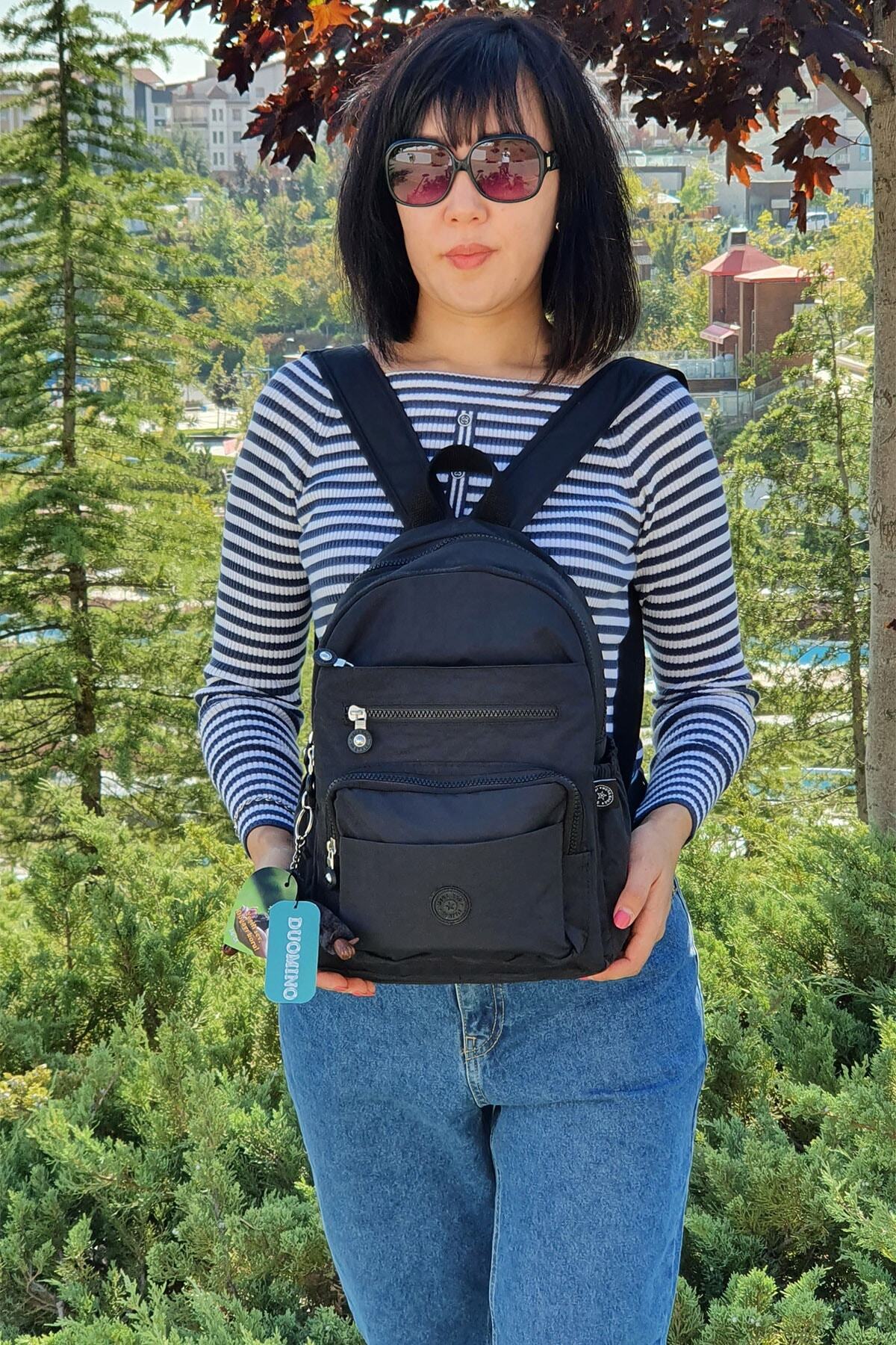 کوله پشتی زنانه مشکی NEMO GROUP | NEMOGROUP259 اورجینال - تصویر 3