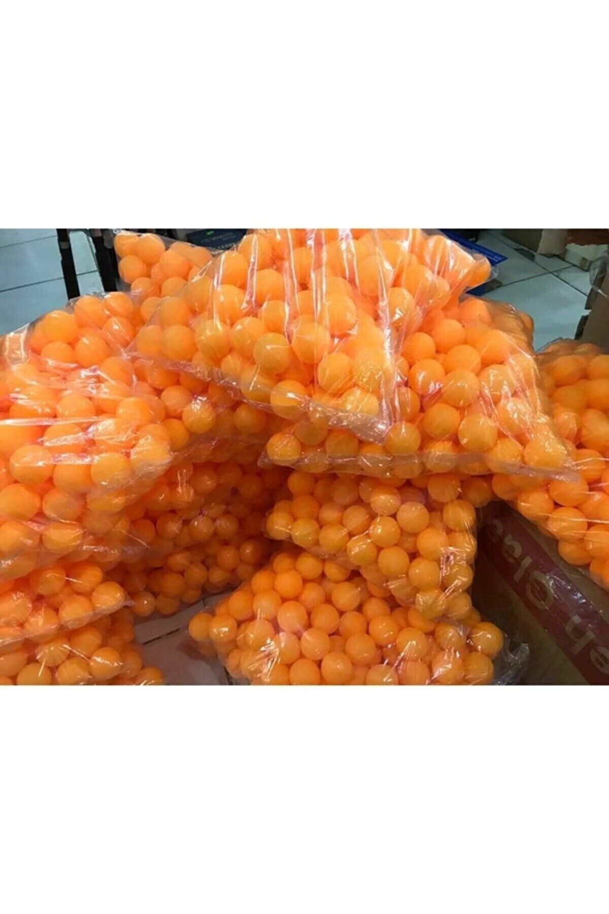 oyuncak sepetim Pinpon Topu 400 Adet Turuncu Ve Beyaz