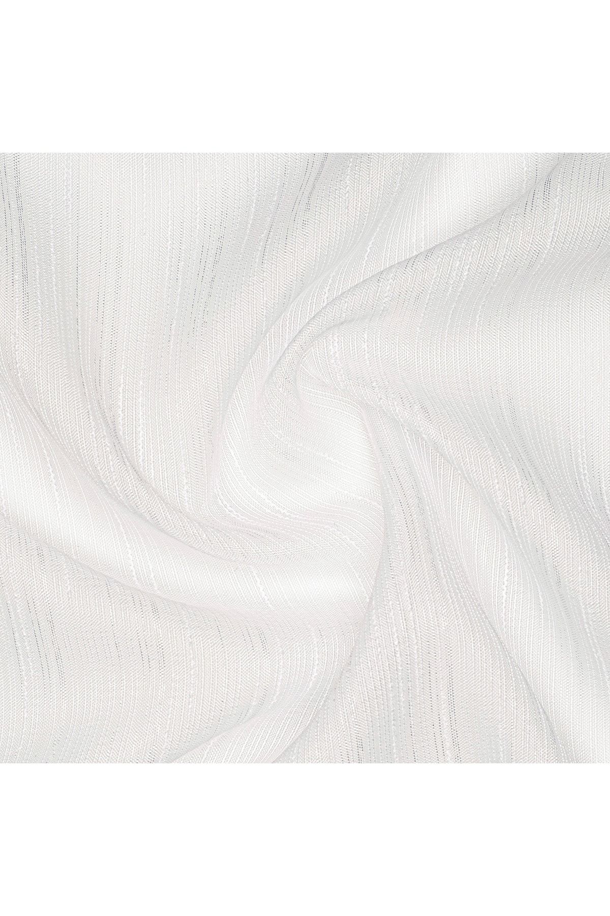 Gauze Fabric Design-Ecru Linen Textured Plain Tulle Curtain Does Not Want Ironing 6