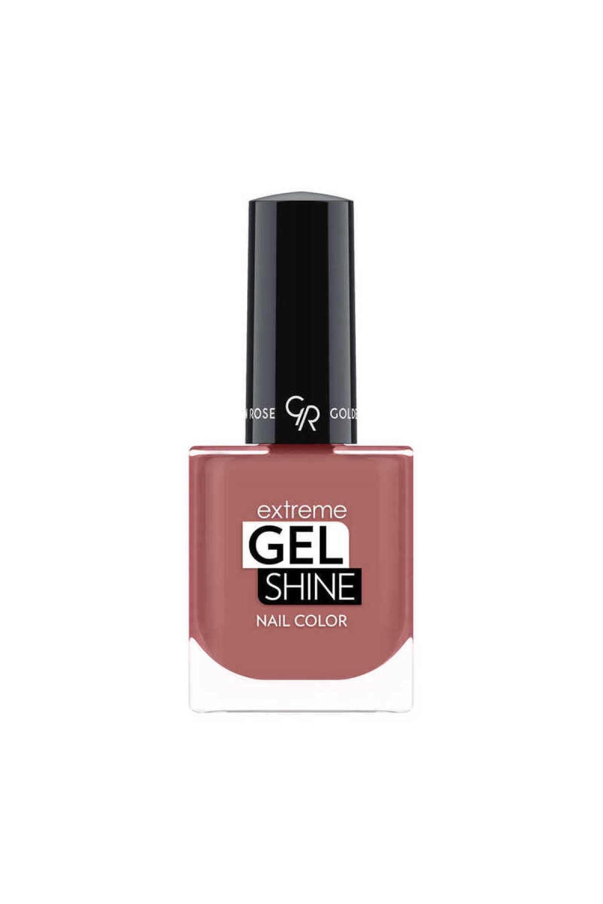 لاک ناخن ژل شاین GEL SHINE شماره 51 رنگ قهوه ای گلدن رز Golden Rose