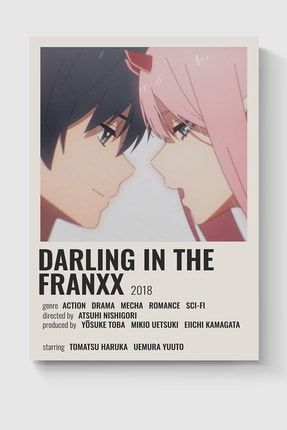 Darling In The Franxx Anime Info Card Bilgi Kartı Minimalist Poster DUOFG200244