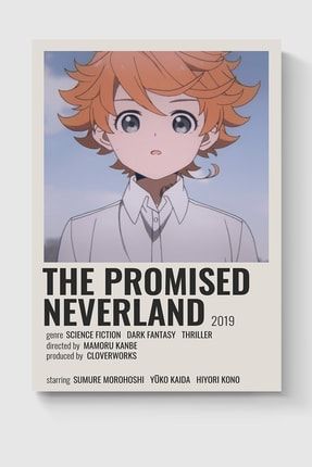The Promised Neverland Anime Info Card Bilgi Kartı Minimalist Poster DUOFG200216