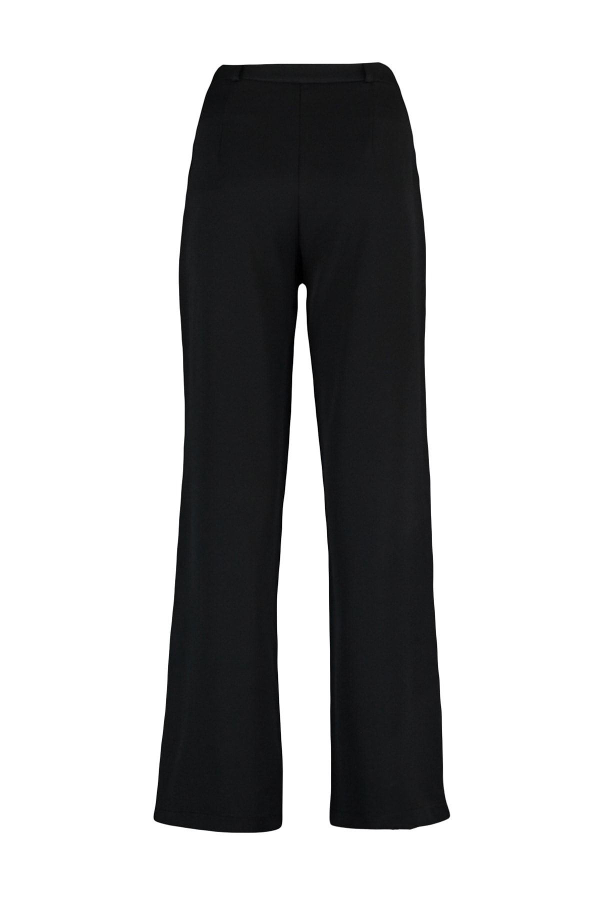 Trendyol Collection-Schwarze Plissee-Hose mit weitem Bein – TWOAW22PL0475 9